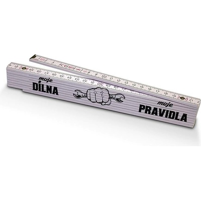 METR skládací Moje DÍLNA moje PRAVIDLA dárek pro chlapa, tátu, dědu