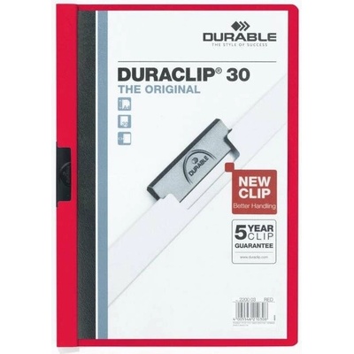 Durable Obal s klipom DURACLIP Original 30 červený