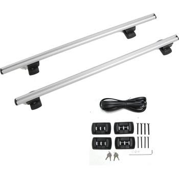 Греди напречни за багажник за кола напречни - за фабрични резби на покрива, 120см, с ключ (rb009b-1200)