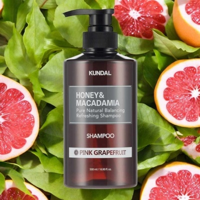 KUNDAL Honey & Macadamia Amber Vanilla přírodní šampon pro suché a poškozené vlasy 500 ml