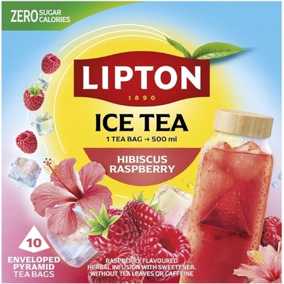 Lipton Ice Tea ovocný čaj na studeno malina ibištek 10 vrecúšok
