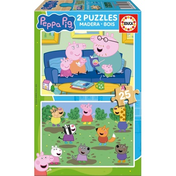 Educa - Puzzle 2x25 Peppa Pig - 40 - 99 piese