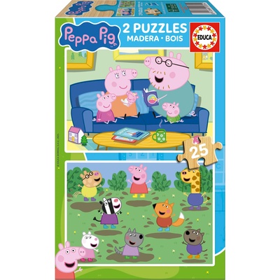 Educa - Puzzle 2x25 Peppa Pig - 40 - 99 piese