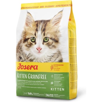 Josera Kitten Grainfree - Пълноценна суха храна за подрастващи и кърмещи котки с птиче месо, 400 гр