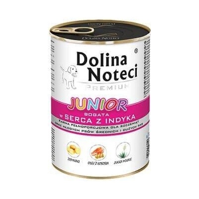 Dolina Noteci Premium Small Breed Junior Dog Turkey Hearts & Goose Liver 400 g