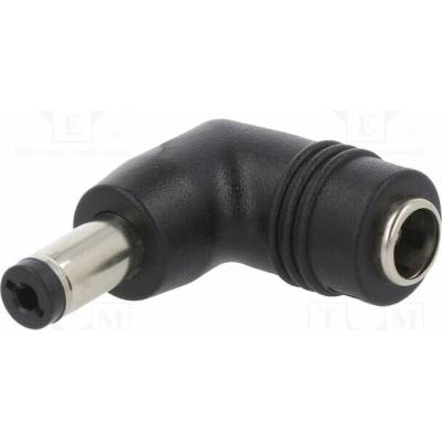 MEAN WELL DC PLUG-P1M-P1JR Adaptér; Výv: 5,5/2,1; Vidlice: úhlová; Vst: 5,5/2,5