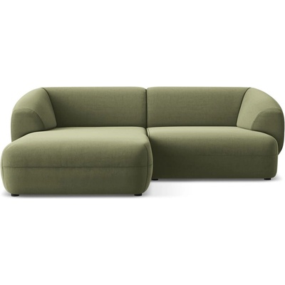 makamii Зелен кадифен ъглов диван (ляв ъгъл) Moana - Makamii (MOANA_LC_S_1_P1_C11)