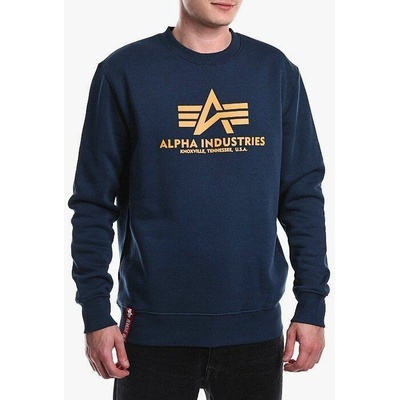 Alpha Industries mikina Basic Sweater new navy/wheat