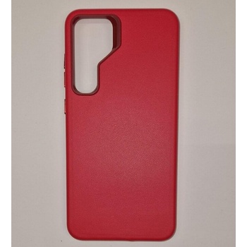 GKK Magsafe Кожен Калъф за Samsung S25, GKK Leather Case, Червен (5903396339288)