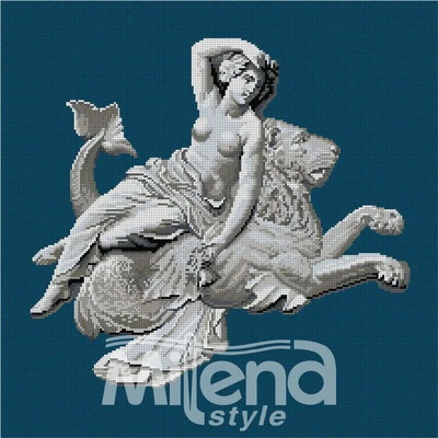 Milena Style Денят - гоблен със схема конци Ariadna 1: 1