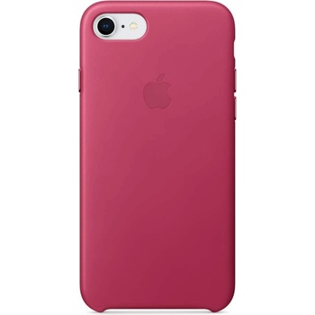 Apple iPhone Leather Case - оригинален кожен кейс (естествена кожа) за iPhone 8, iPhone 7 (розов)