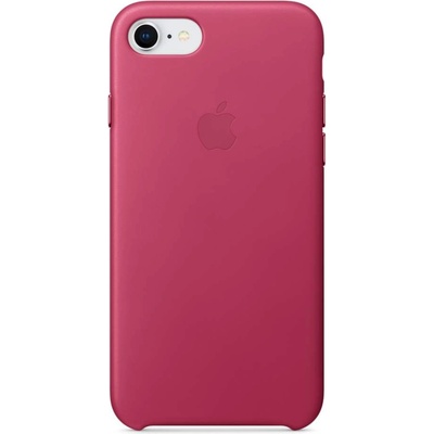 Apple iPhone Leather Case - оригинален кожен кейс (естествена кожа) за iPhone 8, iPhone 7 (розов)