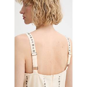 rag & bone рокля с лен Aubrey (RA6526S3MSW)
