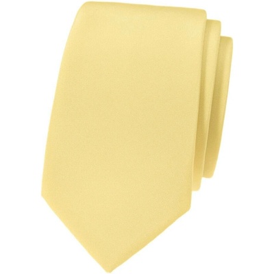 Avantgard Kravata Slim Lux 571-9929 žlutá MAT