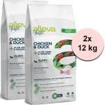 Alleva HOLISTIC кученце и юниор среден пилешки 2 x 12 кг