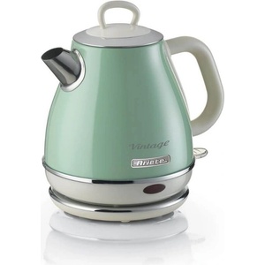 Ariete Електрическа кана Ariete VINTAGE, 1л. , 1630 W, 360 ° безжична въртяща се основа, Студени стени, Автоматично изключване - ЗЕЛЕН (AR-00C286804AR0) Електрически кани