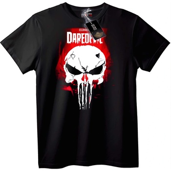 NOONEBRAND Тениска Daredevil Черепът на Punisher - 2XL, Black