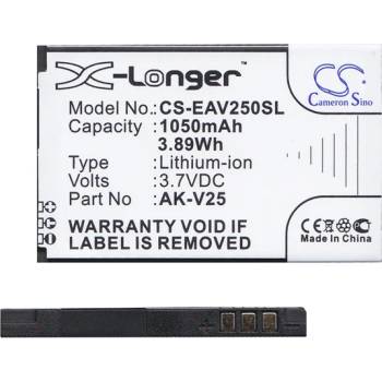 Cameron Sino Li-Ion батерия (3, 7 V/1050 mAh, съвместима с Emporia AK-V25) BLACK CS-EAV250SL (CS-EAV250SL)