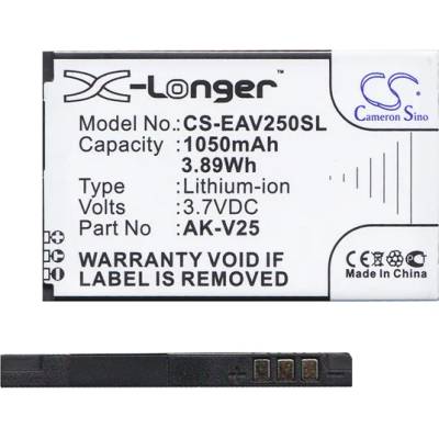Cameron Sino Li-Ion батерия (3, 7 V/1050 mAh, съвместима с Emporia AK-V25) BLACK CS-EAV250SL (CS-EAV250SL)