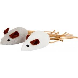Kerbl Играчка за котки Kerbl Mouse - Мишки с рошави опашки 2бр - 7х4 см - Kerbl Германия 81648