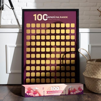 100 nápadů na rande - Stírací plakát – Hledejceny.cz