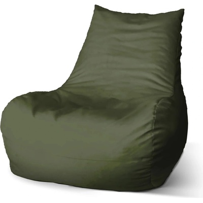 Sablio sedací vak Bean Vojenská zelená 100 x 90 x 45 cm