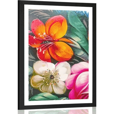 Plagát s paspartou svět květin - 40x60 no frame