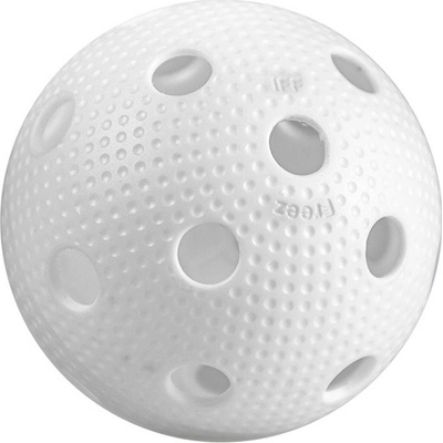 ACRA florbalová loptička Freez Ball Official biela s certifikáciou IFF