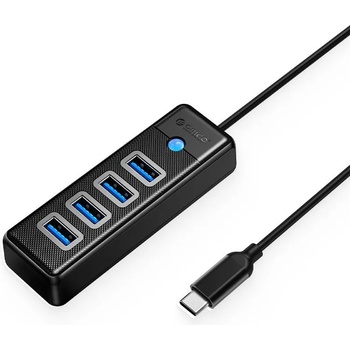 ORICO хъб HUB USB3.1 Type-C 4 port - 4 x USB3.0 Black - PW4U-C3-015-BK (6941788855120)