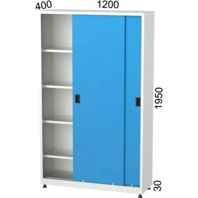 KOCEL ШКАФ С 4 РАФТА И ПЛЪЗГАЩИ СЕ ВРАТИ kocel - 6520 (6520)