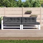 vidaXL Палетни възглавници, 5 бр, антрацит, текстил (360777)