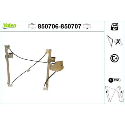 Zvedací zařízení oken VALEO 850706