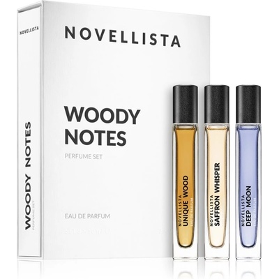 NOVELLISTA Woody Notes NOVELLISTA Unique Wood EDP 10 ml + NOVELLISTA Saffron Whisper EDP 10 ml + NOVELLISTA Deep Moon EDP 10 ml
