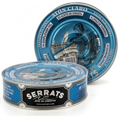 Serrats Steak Tuniak žltoplutvý Thunnus Albacares veľké filety-rezy v rastlinnom oleji 1800g