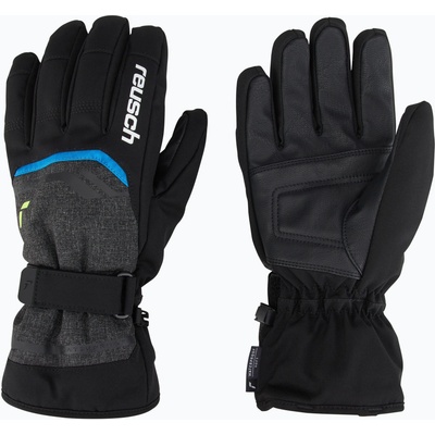 Reusch Скиорски ръкавици Reusch Outset R-Tex XT black melange/safety yellow/brilliant blue