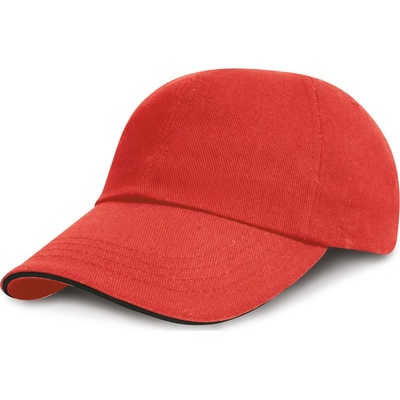 Result Headwear RC 024XP nízkoprofilová sandwich 6 panelová COT2824XP87699-red/black Červená/černá