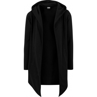 Long hooded Open Edge Cardigan Urban Classic black