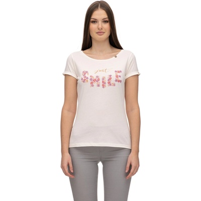 RAGWEAR tričko Florah Smile Organic G Off White 7008