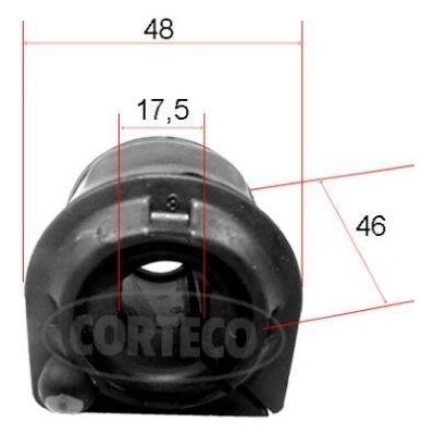 Ulożenie priečneho stabilizátora CORTECO 49371888