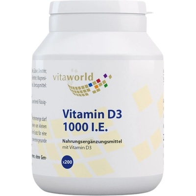 vitaworld Vitamin D3 1000 IU / 25 mcg [200 Таблетки]