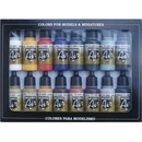 Vallejo: Basic Colors Acrylic 16 Airbrush Paint Set for Model and Hobby 17ml