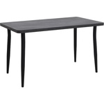 TopMebel Levico TopMebel МДФ/метална маса в тъмносив цвят бетон 120x70x75cm