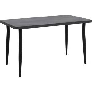 TopMebel Levico TopMebel МДФ/метална маса в тъмносив цвят бетон 120x70x75cm