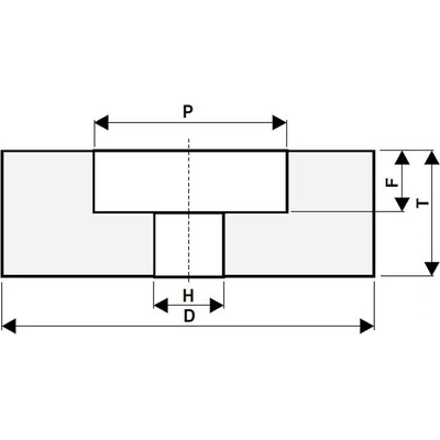 Tyrolit Brúsny kotúč 75 x 32 x 20 - 40 x 16 mm 98A80J9V50 T34162978