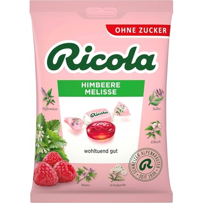 Ricola Himbeere Melisse Zucker Malina 75 g