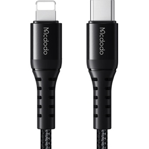 Mcdodo Кабел за данни - Mcdodo (CA-5631) - Type-C → Lightning, найлон оплетка, алуминий, PD36W, 1m - Черен