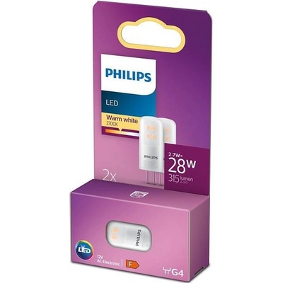Philips SADA 2x LED žiarovka G4/2,7W/12V 2700K P5084