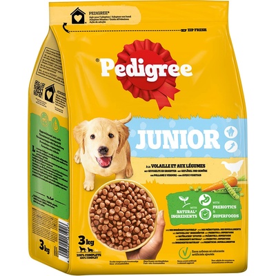 Pedigree Junior s hydinou a zeleninou 3 kg