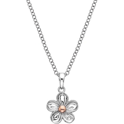 Hot Diamonds Strieborný kvetinový náhrdelník Forget me not DP749
