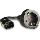 LANBERG CA-C14E-10CC-0018-BK Lanberg extension power cable IEC 320 C14->SCHUKO(F) CA-C14E-10CC-0018-BK